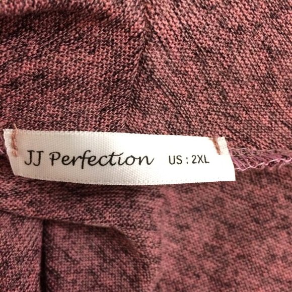 JJ Perfection‎ Pink Long Open Front Cardigan, 2XL - Picture 6 of 7